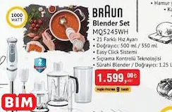 BRAUN BLENDER SET MQ5245WH BRAUN BLENDER SET MQ5245WH